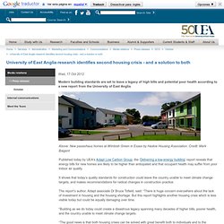 University of East Anglia research identifies second housing crisis - and a solution to both