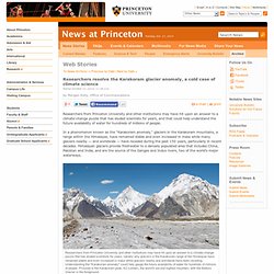 Researchers resolve the Karakoram glacier anomaly, a cold case of climate science