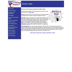 University of Richmond Writer's Web