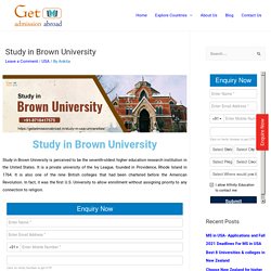 Study Engineering in Brown University