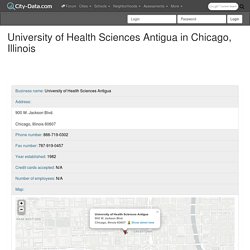 University of Health Sciences Antigua in Chicago, Illinois