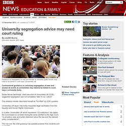 University segregation advice may need court ruling