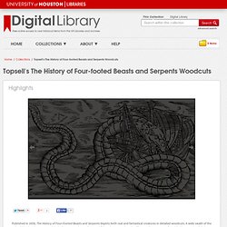 University of Houston Digital Library: Topsell's The History of Four-footed Beasts and Serpents Woodcuts