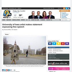 University of Iowa artist makes statement espousing free speech