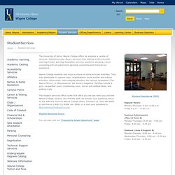 Student Services - Main Page