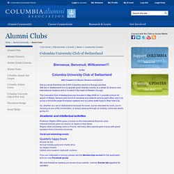 Columbia University - Columbia University Club of Switzerland