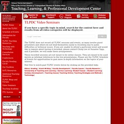TLPDC Video Library