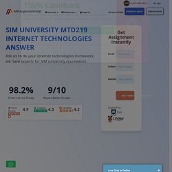 SIM University MTD219 Internet Technologies Answer