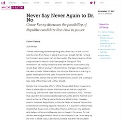 Never Say Never Again to Dr. No