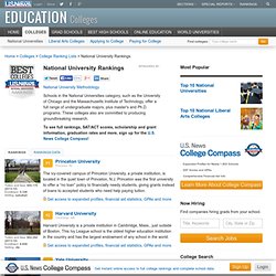 National Universities Rankings - Best Colleges - Education - US News and World Report