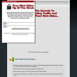 Web Video University - How To Create, Get Traffic and Get Paid From Web ...