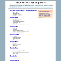 UNIX / Linux Tutorial for Beginners