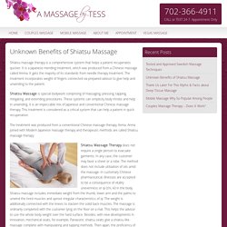 List of Unknown Benefits of Shiatsu Massage