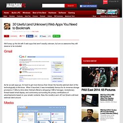 30 Useful (and Unknown) Web Apps You Need to Bookmark - Page 6