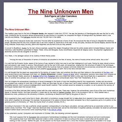 The Nine Unknown Men - Sub-Figura vel Liber Caeruleus