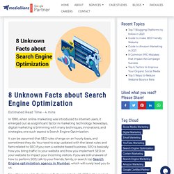 8 Unknown Facts about Search Engine Optimization