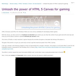 Unleash the power of HTML 5 Canvas for gaming - Eternal Coding