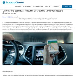 Unleashing essential feature creating taxi booking app development -Miami