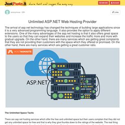 Unlimited ASP.NET Web Hosting Provider