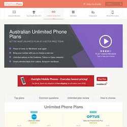 Australian Unlimited Phone Plans