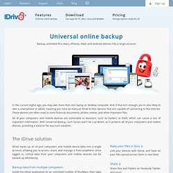 Backup Unlimited PCs, Macs, iPhones, iPads and Android