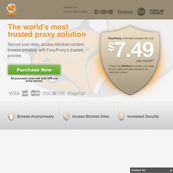 Unlimited VPN and Proxy Service in US, UK and 60 other countries