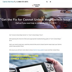 Unlock Garmin GPS Maps