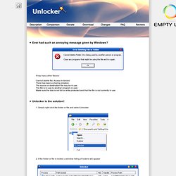 UNLOCKER 1.9.2 BY CEDRICK 'NITCH' COLLOMB