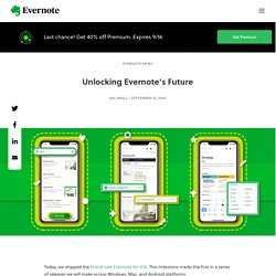Unlocking Evernote’s Future