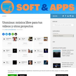 Unminus: música libre para tus vídeos y otros proyectos