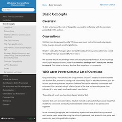 Basic Concepts — Sublime Text Unofficial Documentation