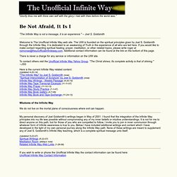 The Unofficial Infinite Way - Home Page