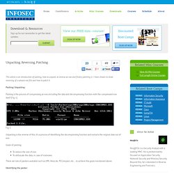 Unpacking, Reversing, Patching
