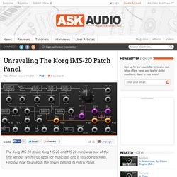 Unraveling The Korg iMS-20 Patch Panel