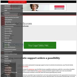 Expunging unrealistic support orders a possibility
