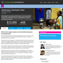 Unreasonable Institute Marketplace: Greenway Grameen Infra