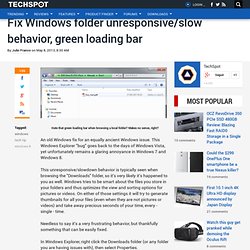 Fix Windows folder unresponsive/slow behavior, green loading bar