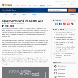 Egypt Unrest and the Social Web