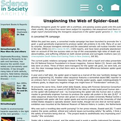 Unspinning the Web of Spider-Goat