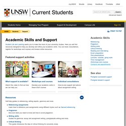 UNSW Academic Skills and Support