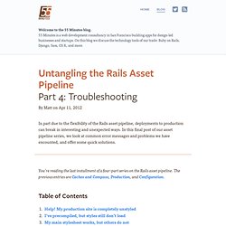 Untangling the Rails Asset Pipeline – Part 4: Troubleshooting