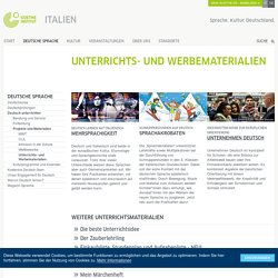 Unterrichts- und Werbematerialien - Goethe-Institut Italien