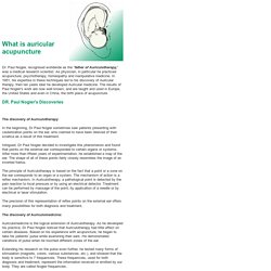What is auricular acupuncture