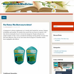 Try Untox: The Best way to detox!