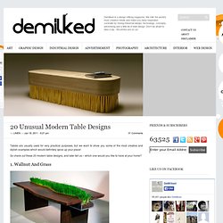 20 Unusual Modern Table Designs