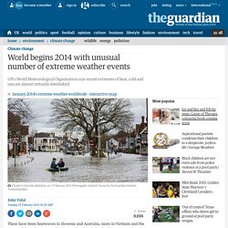World begins 2014 with unusual number of extreme weather events