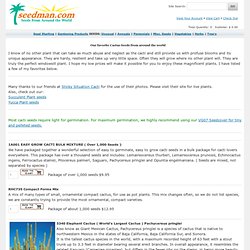 Grow Unusual and Exotic Cacti Plants from Seeds