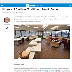 5 Unusual And Non Traditional Event Venues