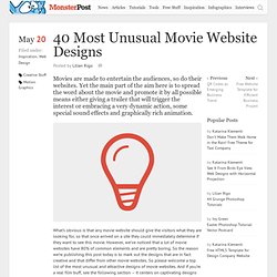 40 Most Unusual Movie Website Designs