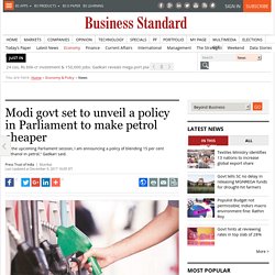 Modi govt set to unveil a policy in Parliament to make petrol cheaper